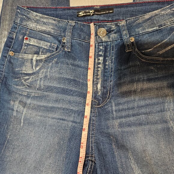 Seven7 High-Rise Skinny Jeans SN16661 – Silver Metallic Foil - Picture 5 of 9